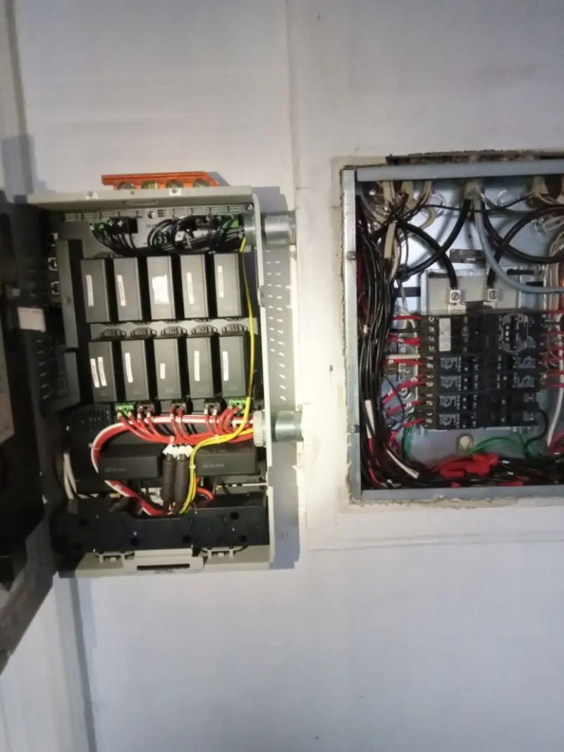 Electrical panel upgrade completed for Security Camera Wiring in Upper Moreland